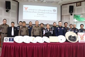 กสทช. และ สตช. ลงพื้นที่ชายแดนแม่สาย จับกุมสถานีโทรคมนาคมเถื่อน ลักลอบส่งสัญญาณแรงสูงข้ามประเทศไกลกว่า 40 กม. พร้อมเร่งออกมาตรการตีกรอบเสาสัญญาณแนวชายแดน